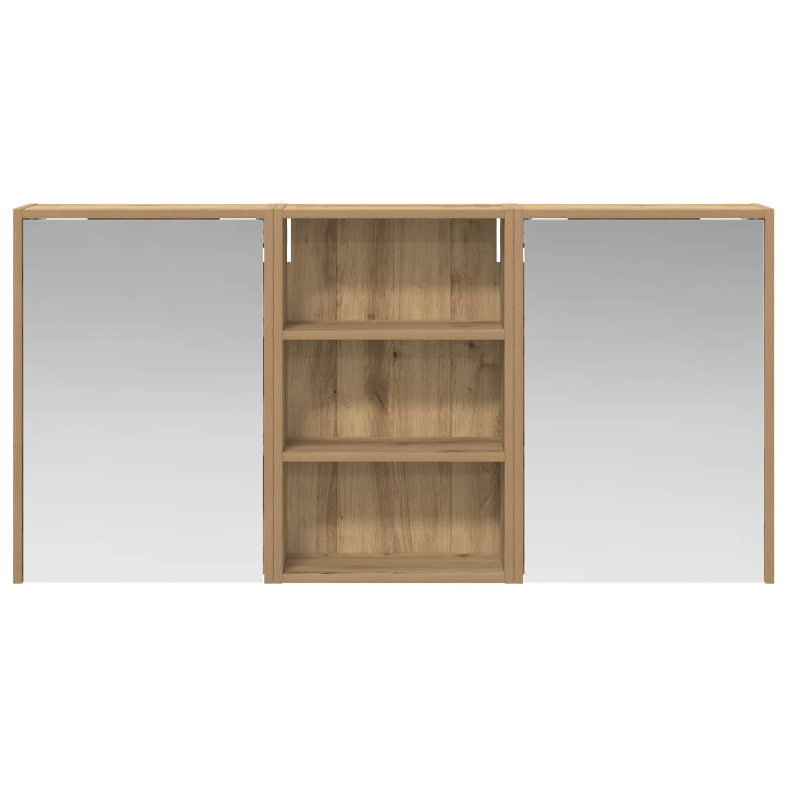 Badezimmerschrank-Set 3 pcs 126 x 16 x 62,5 cm Holzwerkstoff
