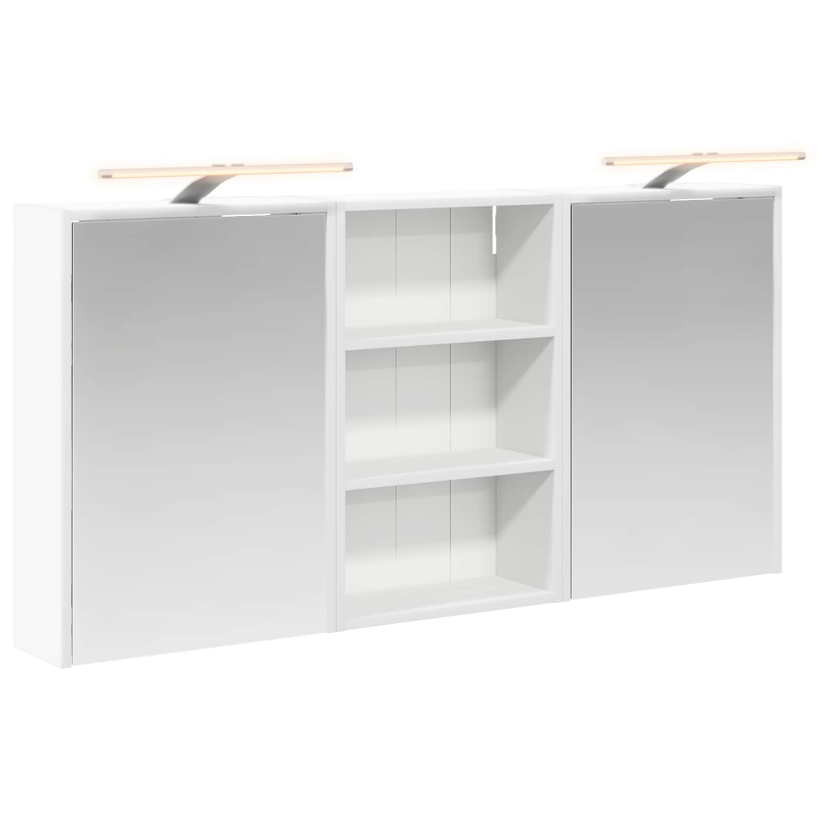 Badezimmerschrank-Set 3 pcs 126 x 16 x 62,5 cm Holzwerkstoff