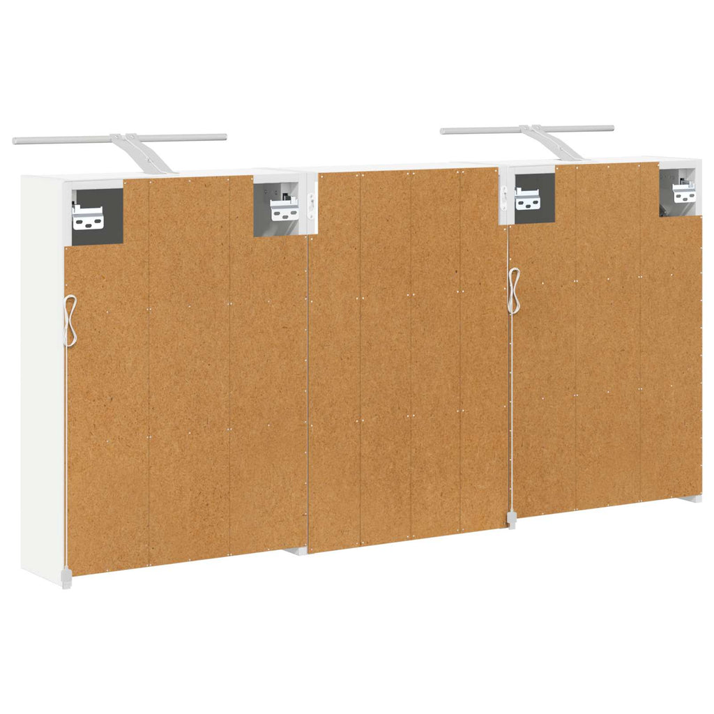 Badezimmerschrank-Set 3 pcs 126 x 16 x 62,5 cm Holzwerkstoff