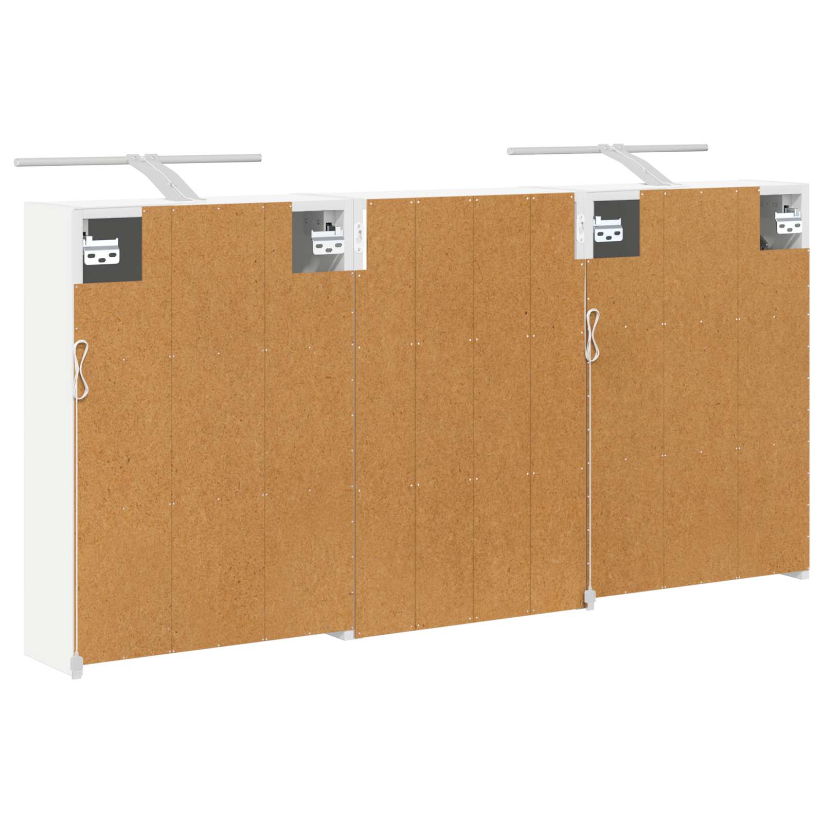 Badezimmerschrank-Set 3 pcs 126 x 16 x 62,5 cm Holzwerkstoff