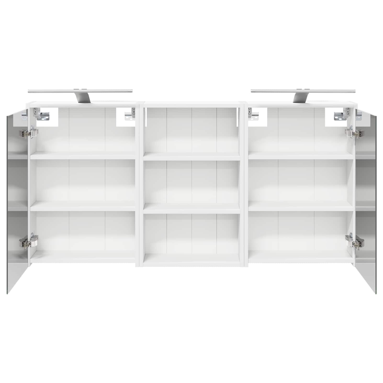 Badezimmerschrank-Set 3 pcs 126 x 16 x 62,5 cm Holzwerkstoff