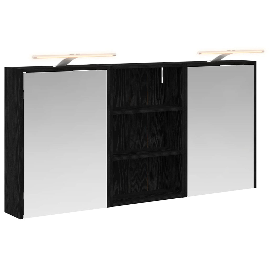 Badezimmerschrank-Set 3 pcs 126 x 16 x 62,5 cm Holzwerkstoff