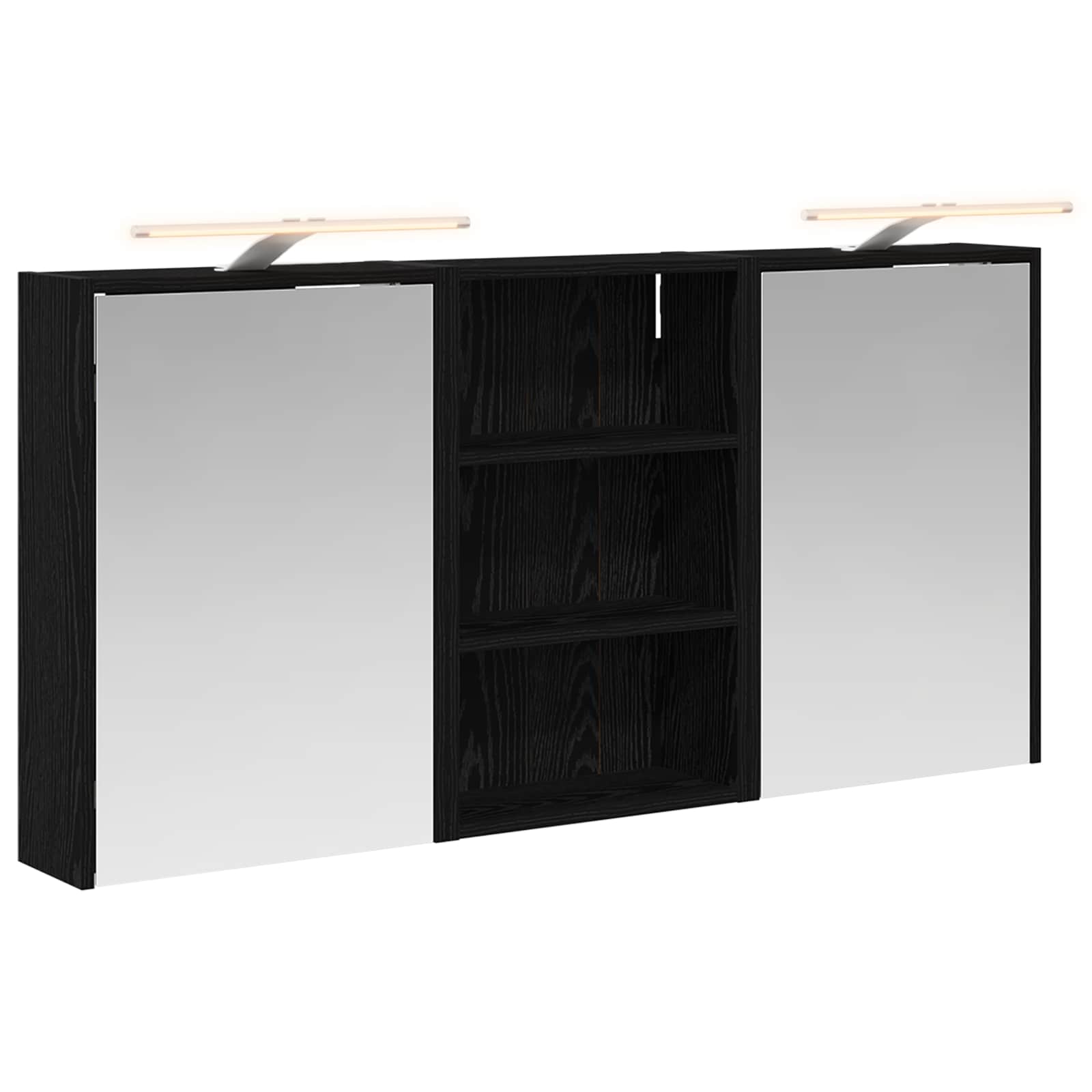 Badezimmerschrank-Set 3 pcs 126 x 16 x 62,5 cm Holzwerkstoff
