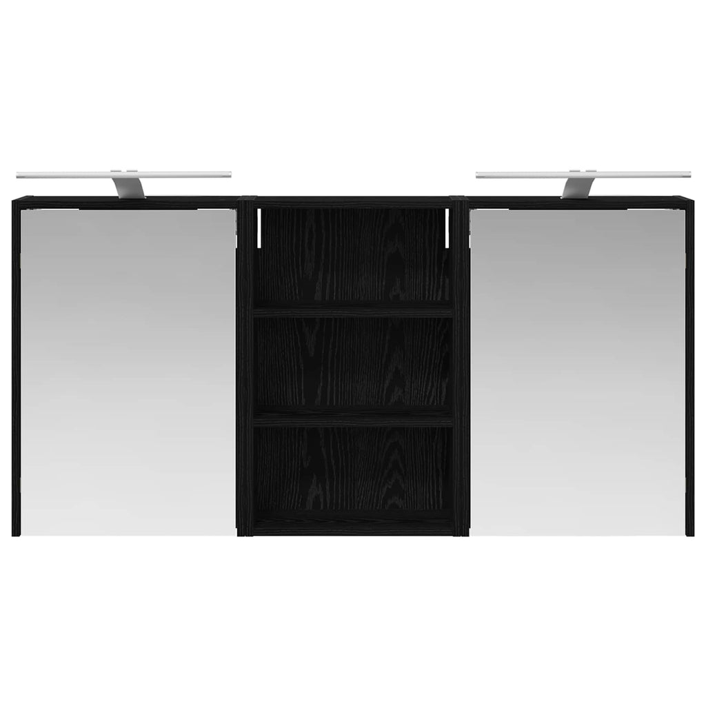 Badezimmerschrank-Set 3 pcs 126 x 16 x 62,5 cm Holzwerkstoff