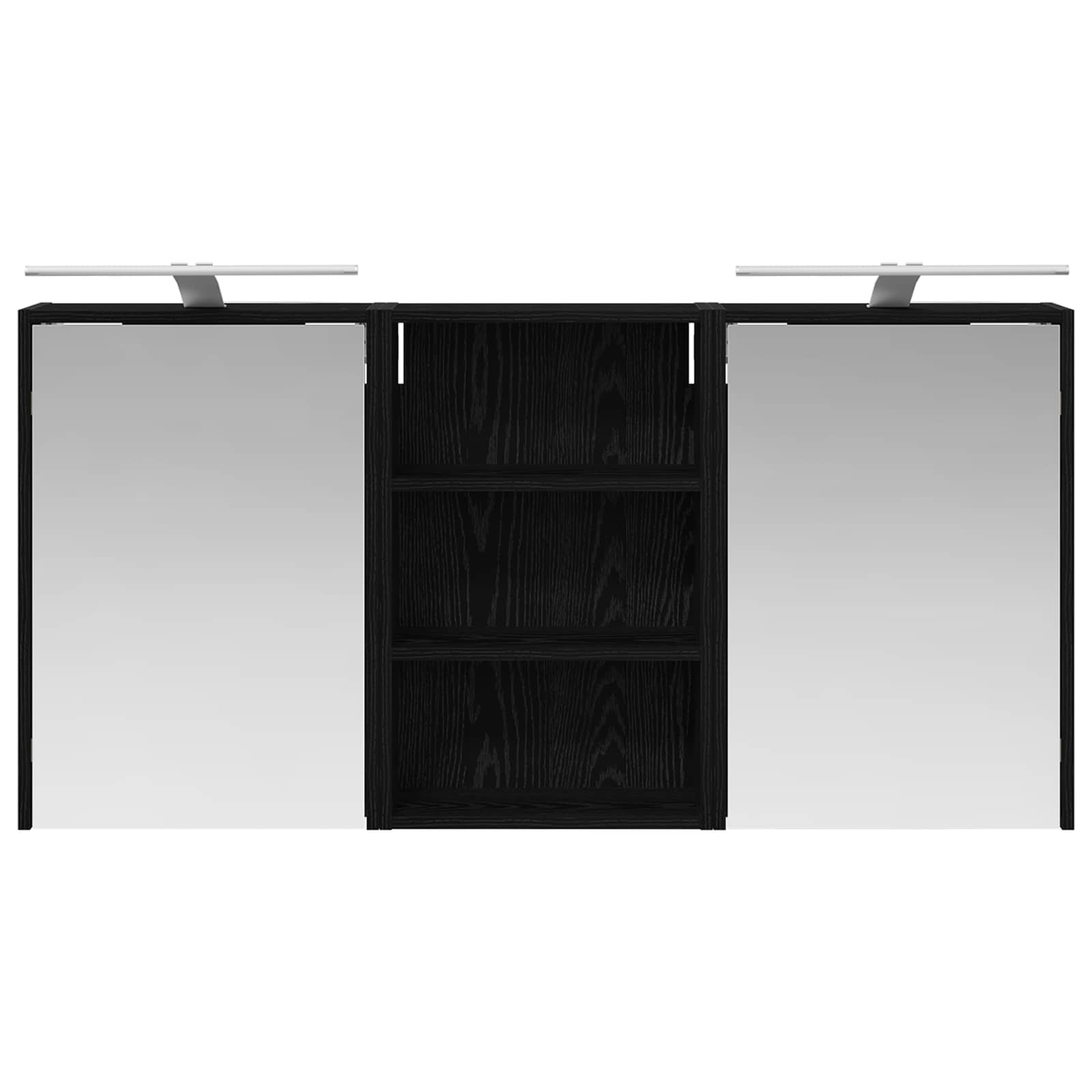 Badezimmerschrank-Set 3 pcs 126 x 16 x 62,5 cm Holzwerkstoff