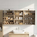 Badezimmerschrank-Set 3 pcs 126 x 16 x 62,5 cm Holzwerkstoff