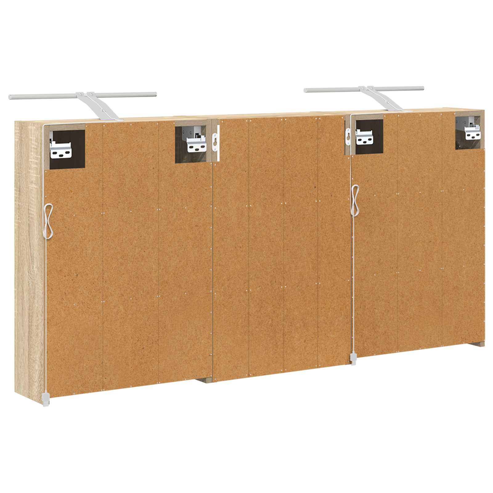 Badezimmerschrank-Set 3 pcs 126 x 16 x 62,5 cm Holzwerkstoff