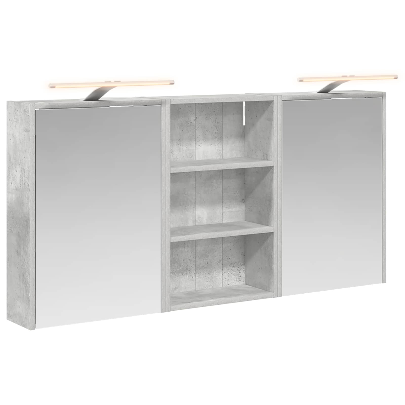 Badezimmerschrank-Set 3 pcs 126 x 16 x 62,5 cm Holzwerkstoff