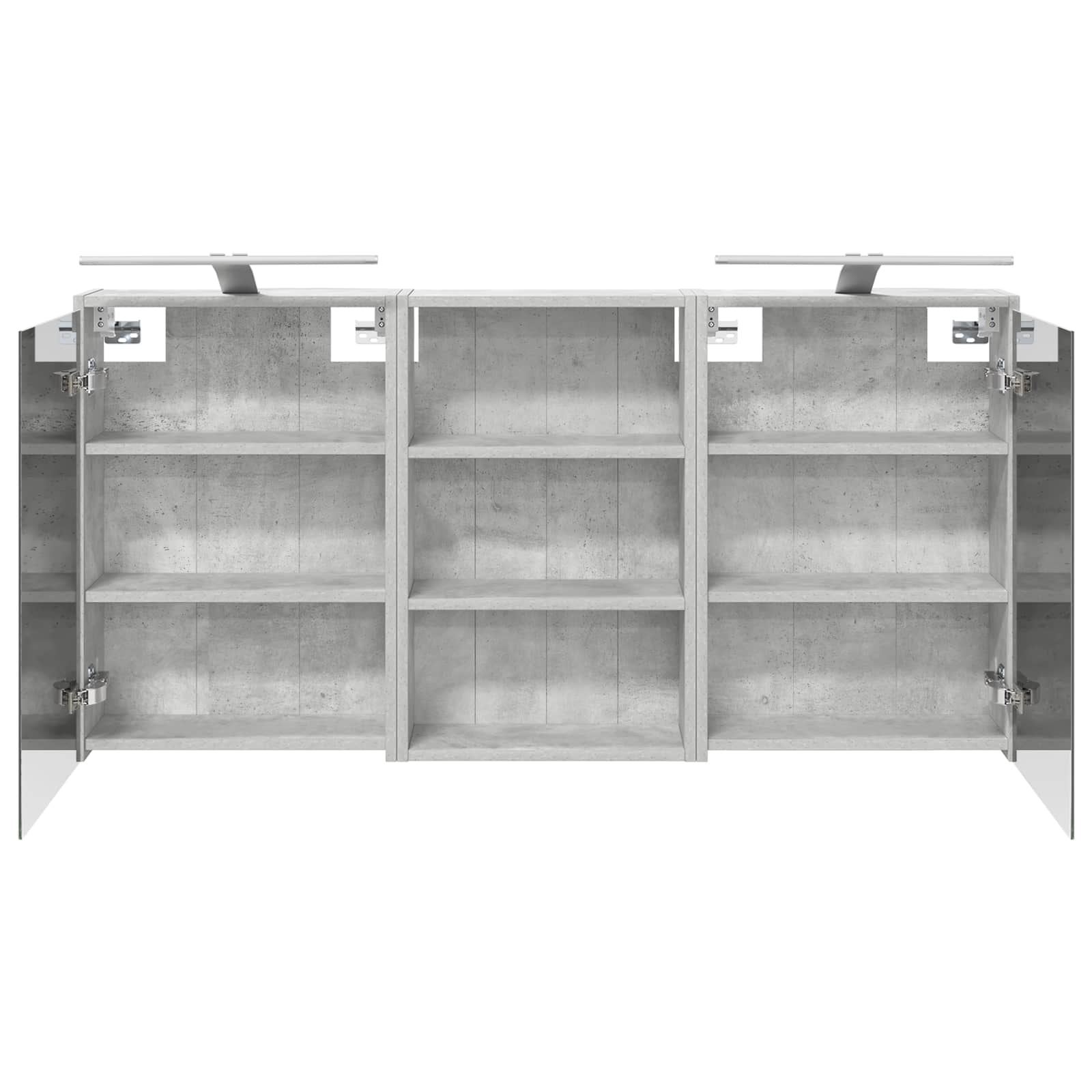 Badezimmerschrank-Set 3 pcs 126 x 16 x 62,5 cm Holzwerkstoff