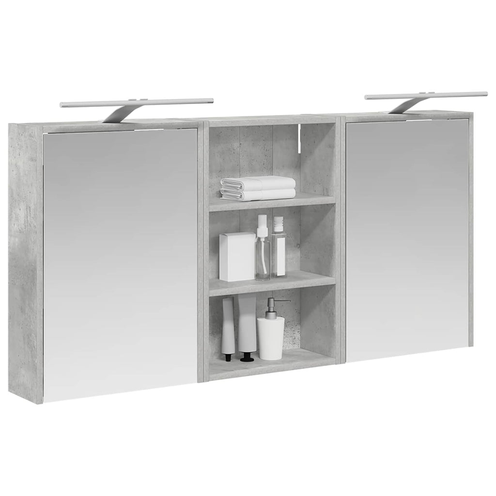 Badezimmerschrank-Set 3 pcs 126 x 16 x 62,5 cm Holzwerkstoff
