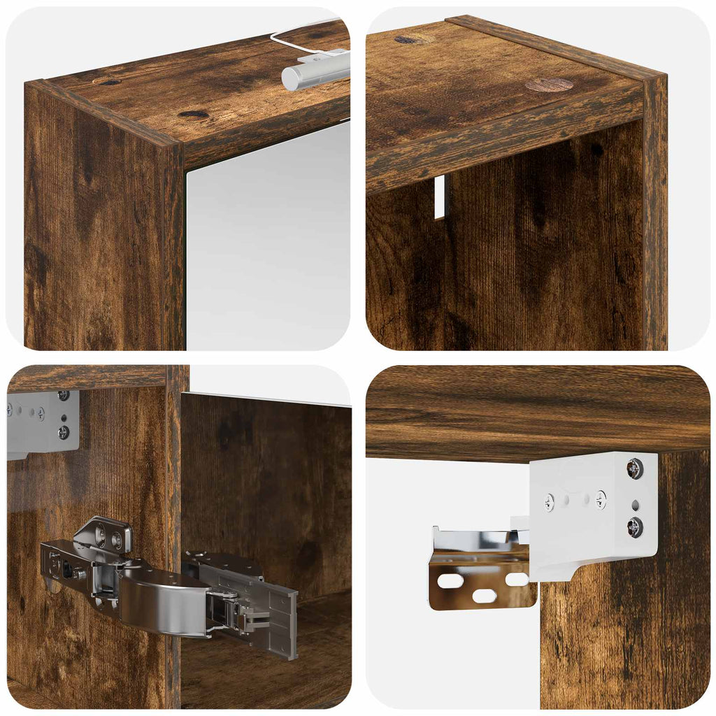 Badezimmerschrank-Set 3 pcs 126 x 16 x 62,5 cm Holzwerkstoff