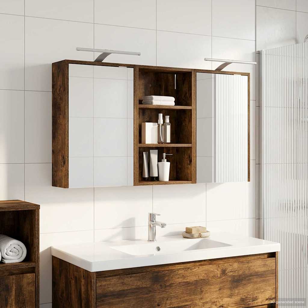 Badezimmerschrank-Set 3 pcs 126 x 16 x 62,5 cm Holzwerkstoff