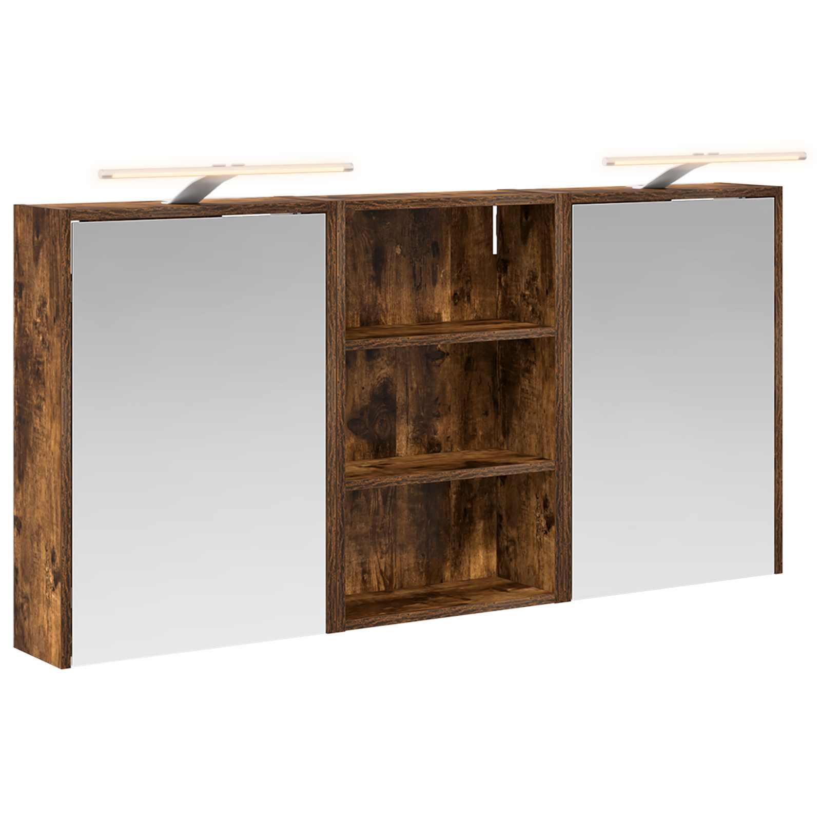 Badezimmerschrank-Set 3 pcs 126 x 16 x 62,5 cm Holzwerkstoff