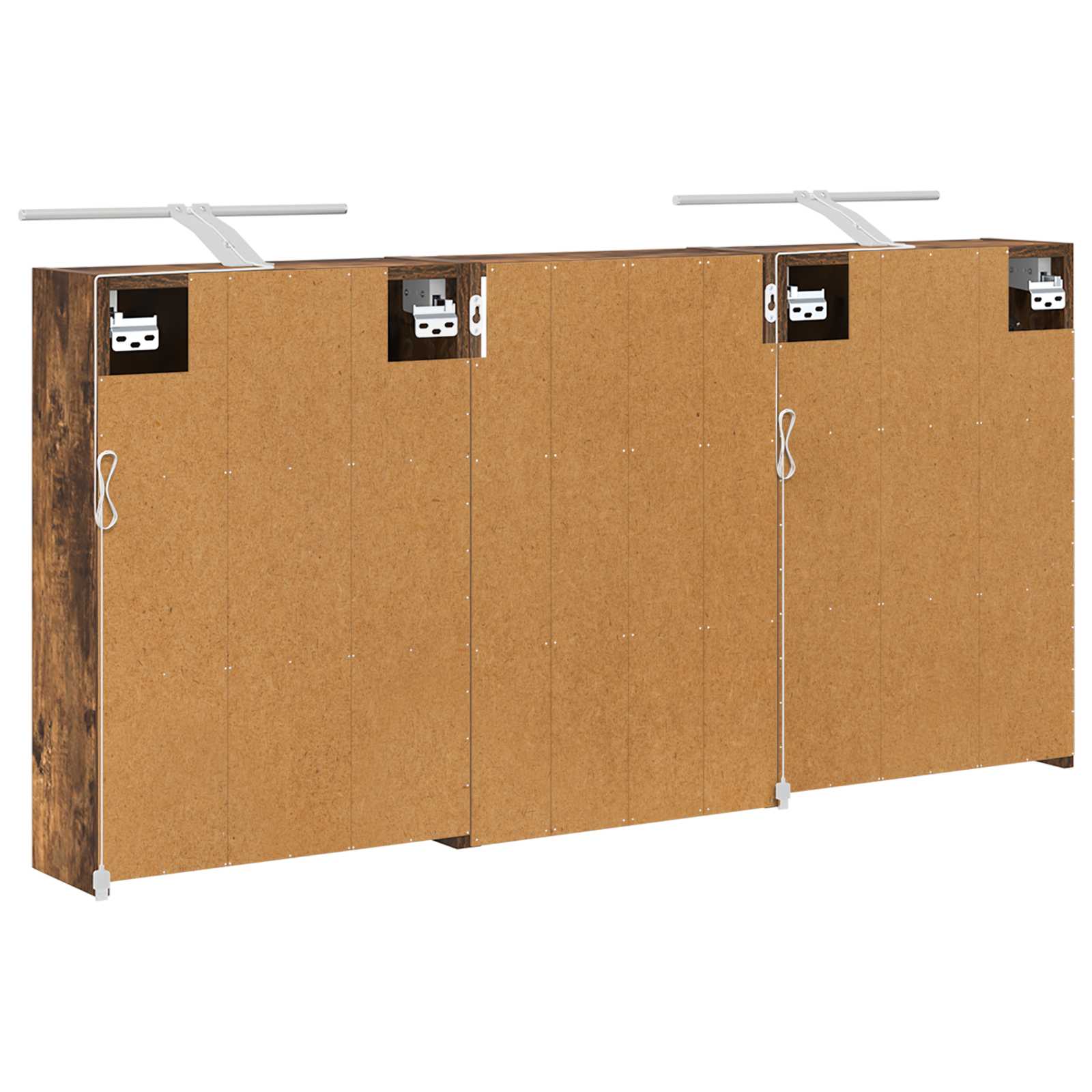 Badezimmerschrank-Set 3 pcs 126 x 16 x 62,5 cm Holzwerkstoff