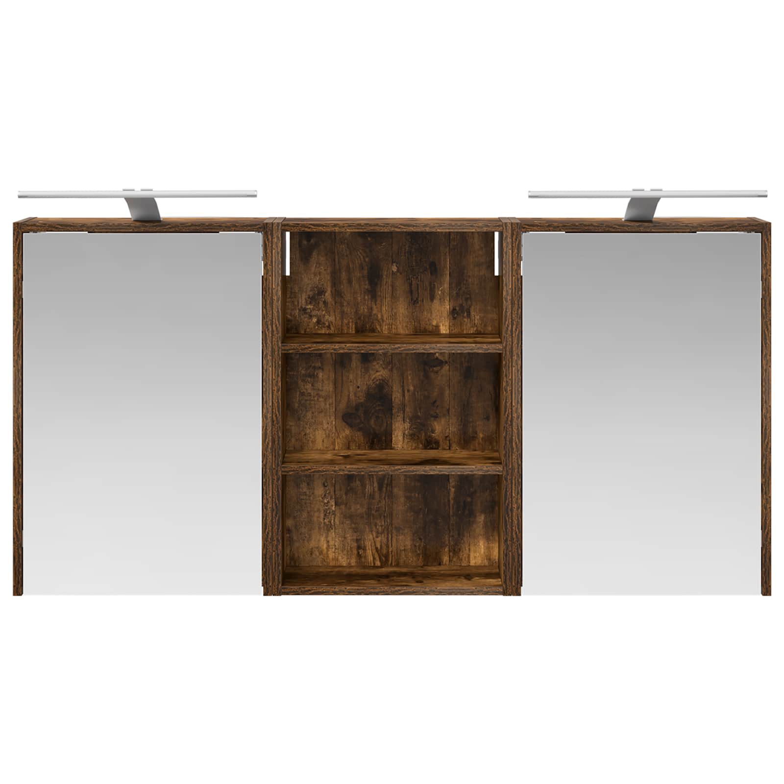 Badezimmerschrank-Set 3 pcs 126 x 16 x 62,5 cm Holzwerkstoff