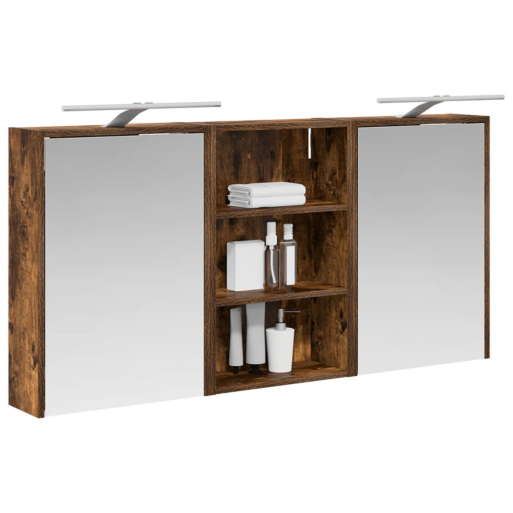 Badezimmerschrank-Set 3 pcs 126 x 16 x 62,5 cm Holzwerkstoff
