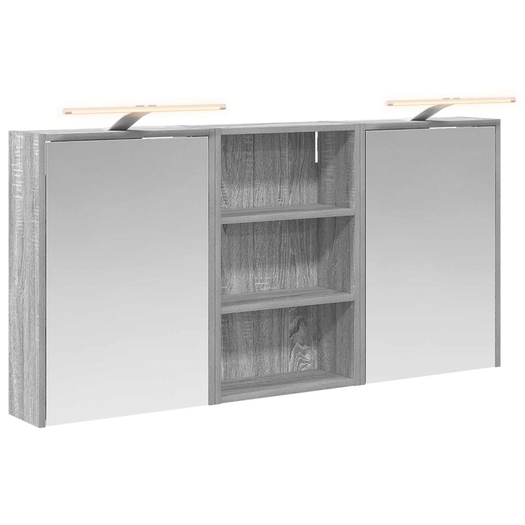 Badezimmerschrank-Set 3 pcs 126 x 16 x 62,5 cm Holzwerkstoff