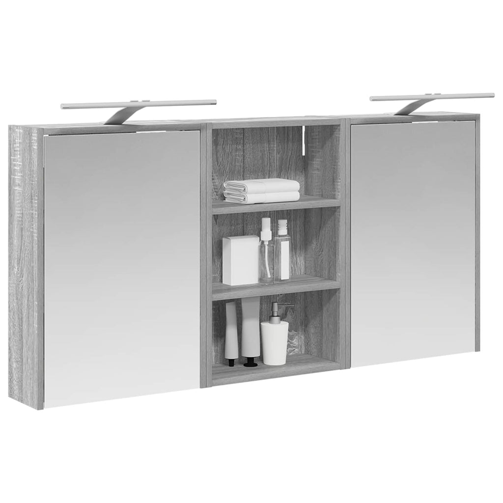 Badezimmerschrank-Set 3 pcs 126 x 16 x 62,5 cm Holzwerkstoff
