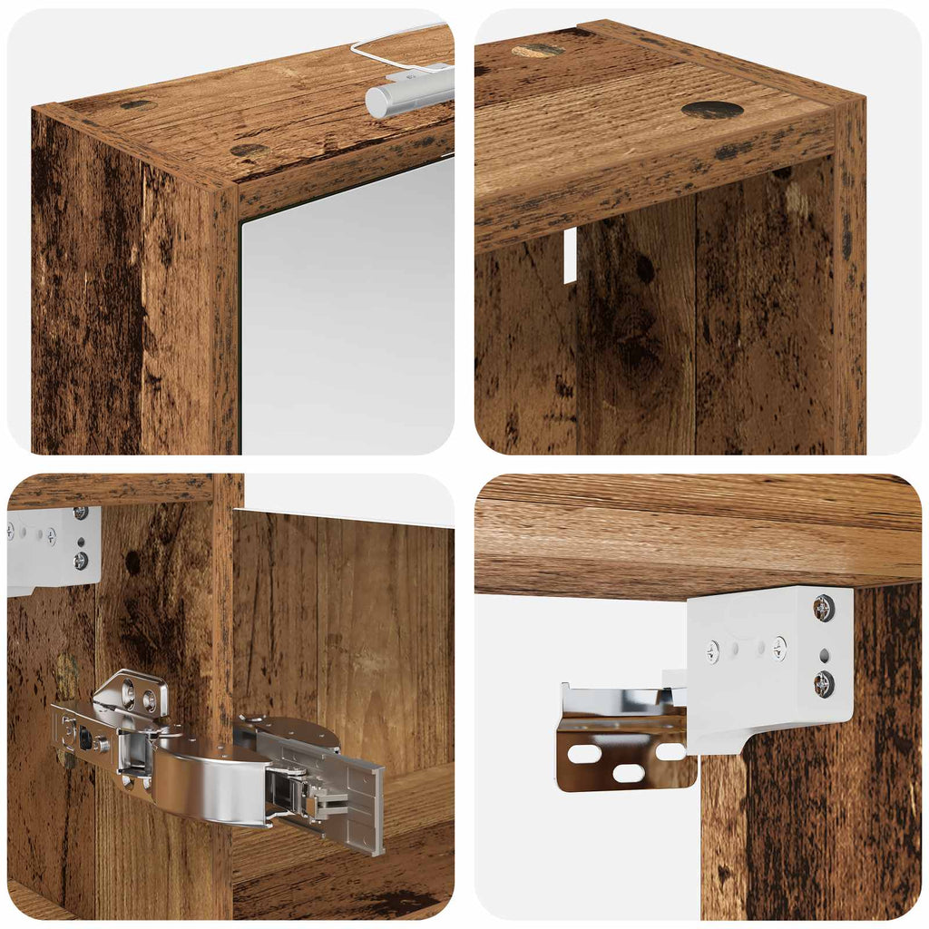 Badezimmerschrank-Set 3 pcs 126 x 16 x 62,5 cm Holzwerkstoff