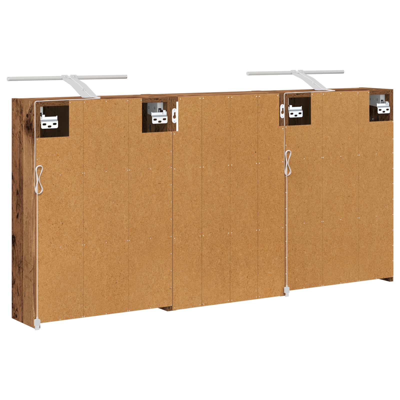 Badezimmerschrank-Set 3 pcs 126 x 16 x 62,5 cm Holzwerkstoff