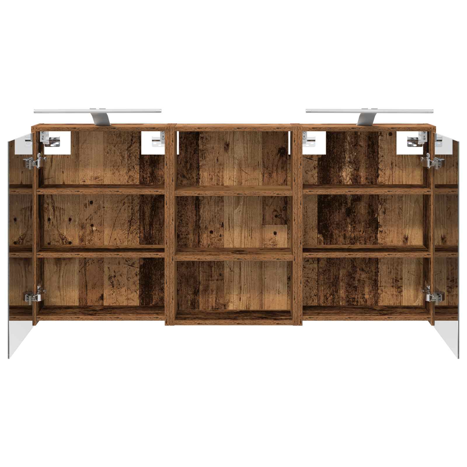 Badezimmerschrank-Set 3 pcs 126 x 16 x 62,5 cm Holzwerkstoff