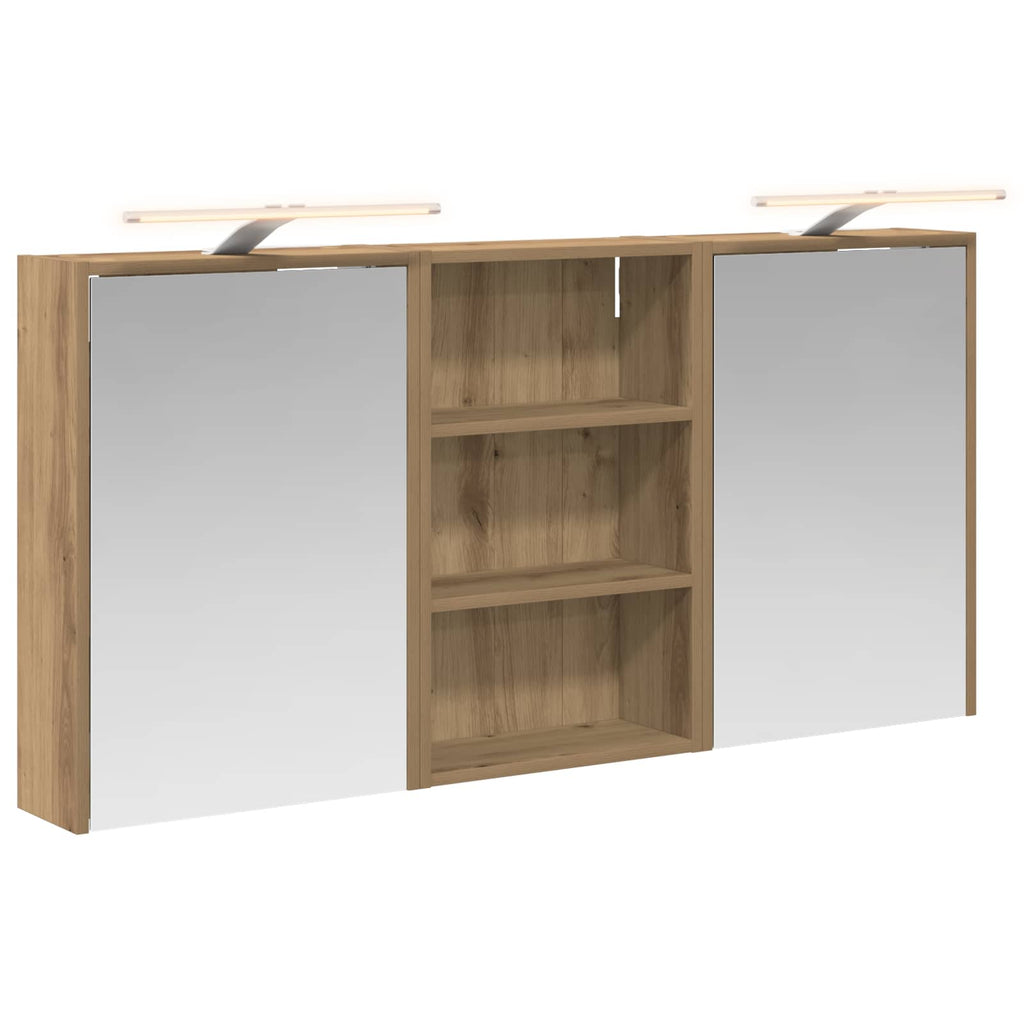 Badezimmerschrank-Set 3 pcs 126 x 16 x 62,5 cm Holzwerkstoff