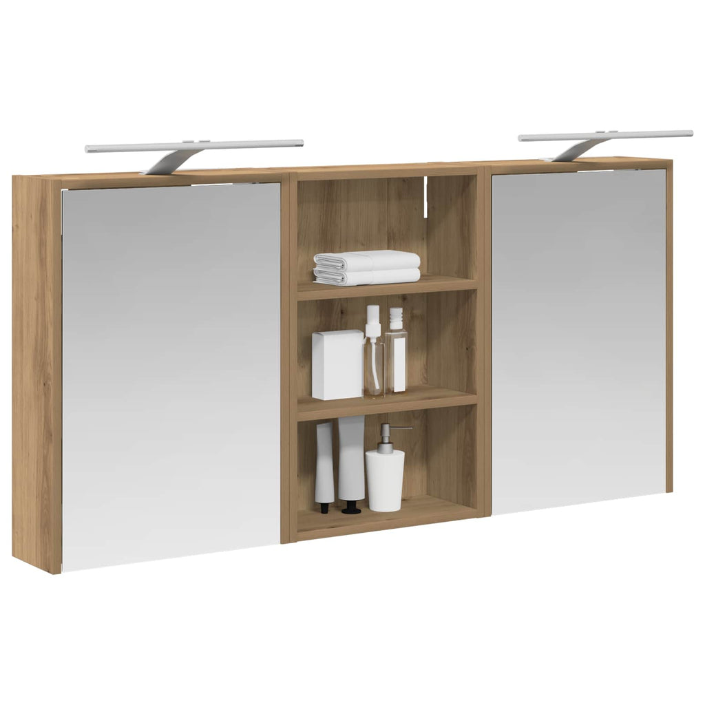 Badezimmerschrank-Set 3 pcs 126 x 16 x 62,5 cm Holzwerkstoff