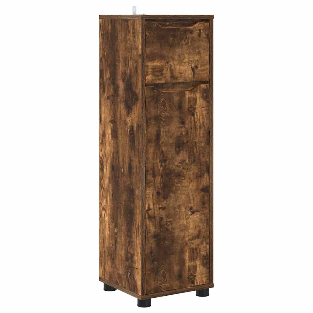 Badezimmermöbel-Set 4 pcs Geräucherte Eiche Holzwerkstoff