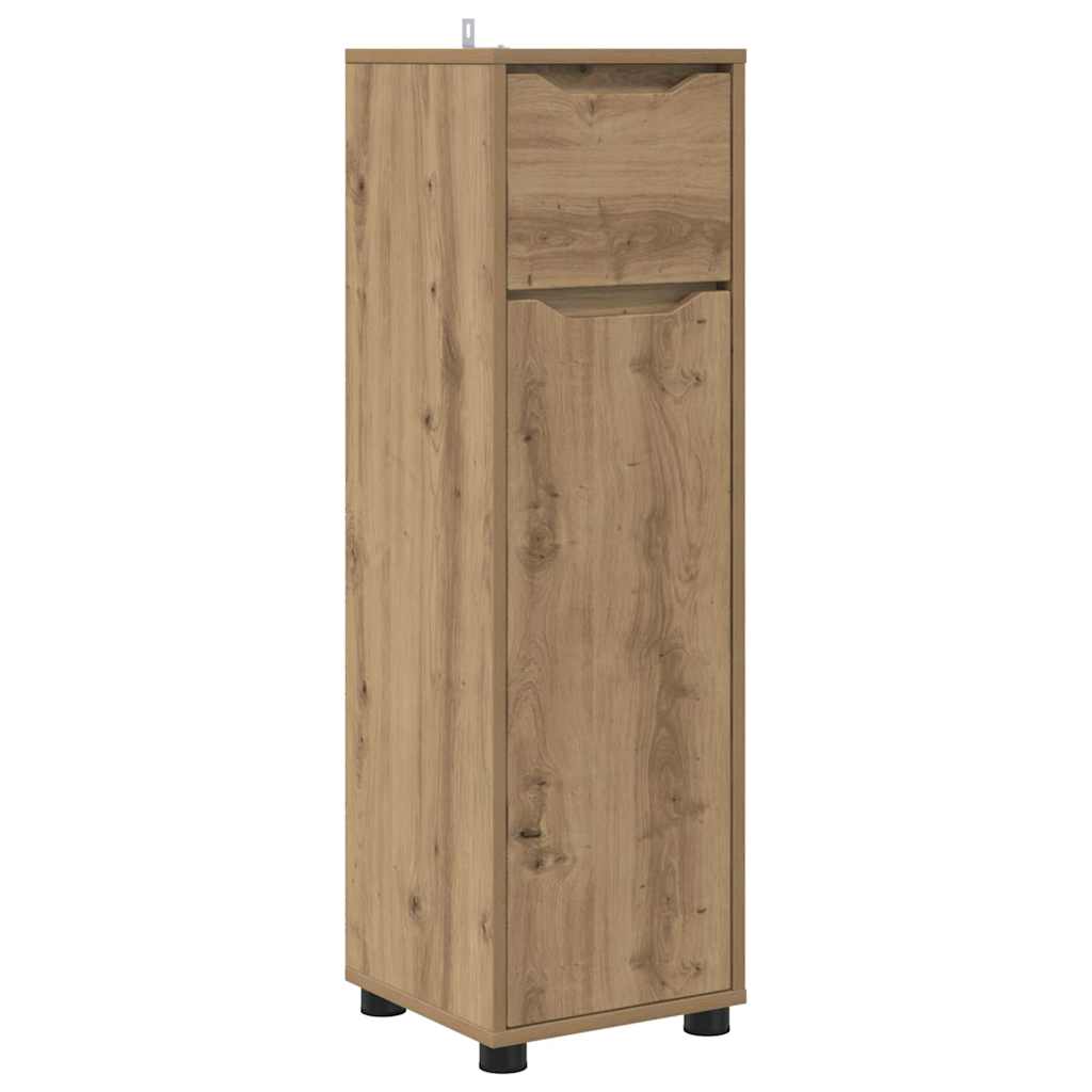 Badezimmermöbel-Set mit Regal 4 pcs Artisan-Eiche Holzwerkstoff