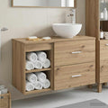 Badezimmermöbel-Set 2 pcs Artisan-Eiche Holzwerkstoff