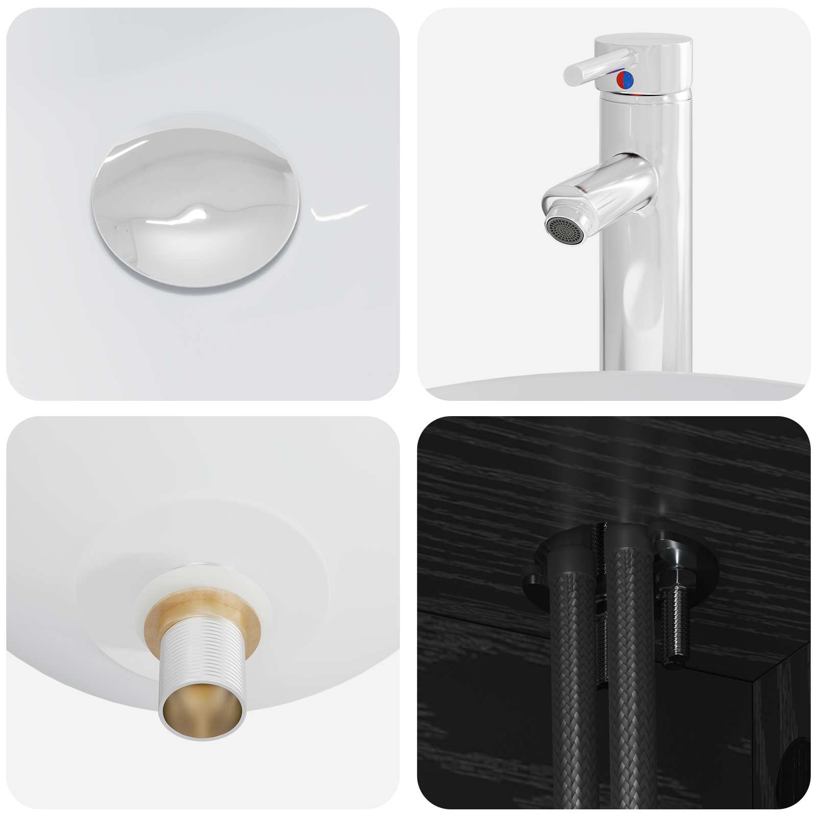 Badezimmermöbel-Set 2 pcs Schwarze Eiche Holzwerkstoff