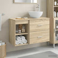 Badezimmermöbel-Set 2 pcs Sonoma-Eiche Holzwerkstoff