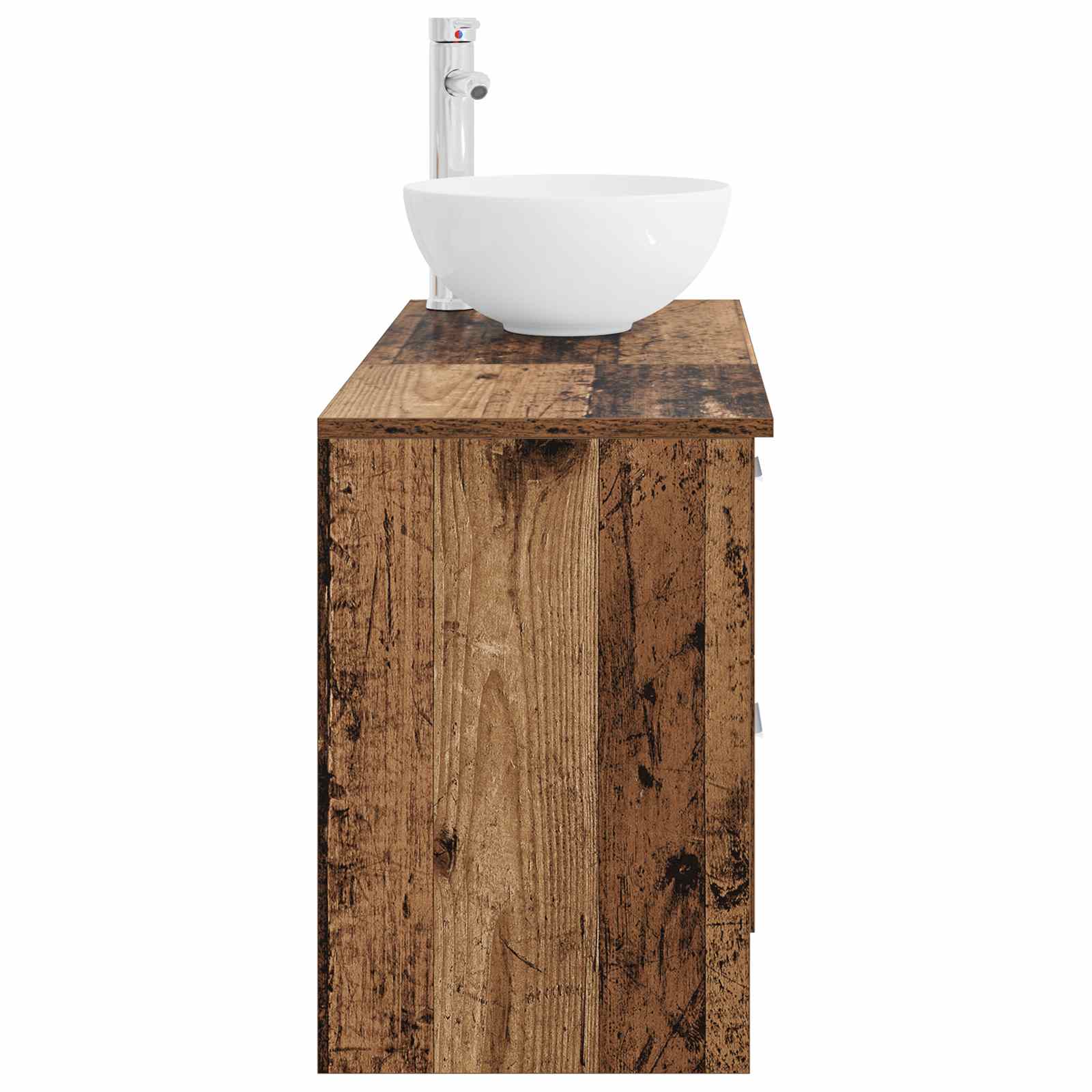 Badezimmermöbel-Set 2 pcs Altholz Holzwerkstoff