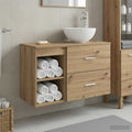 Badezimmermöbel-Set 2 pcs Artisan-Eiche Holzwerkstoff