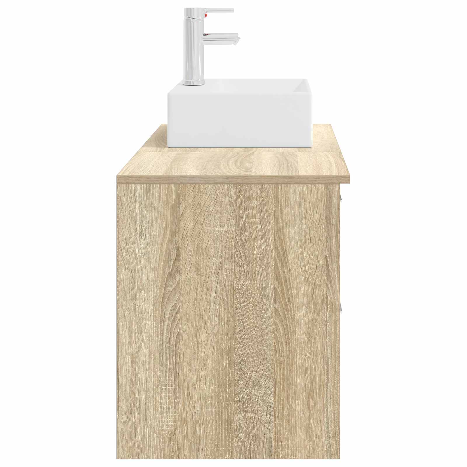 Badezimmermöbel-Set 2 pcs Sonoma-Eiche Holzwerkstoff