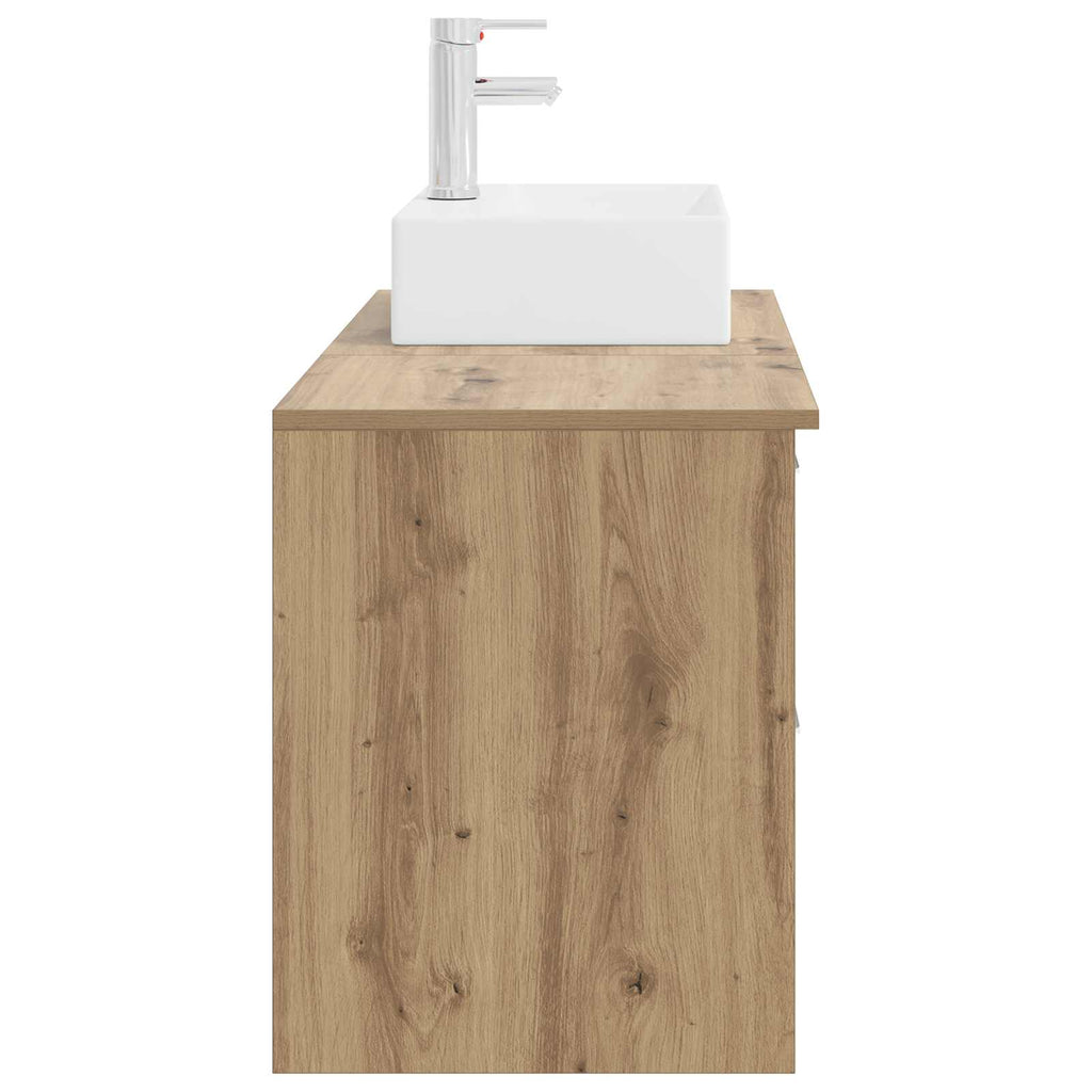 Badezimmermöbel-Set 2 pcs Artisan-Eiche Holzwerkstoff