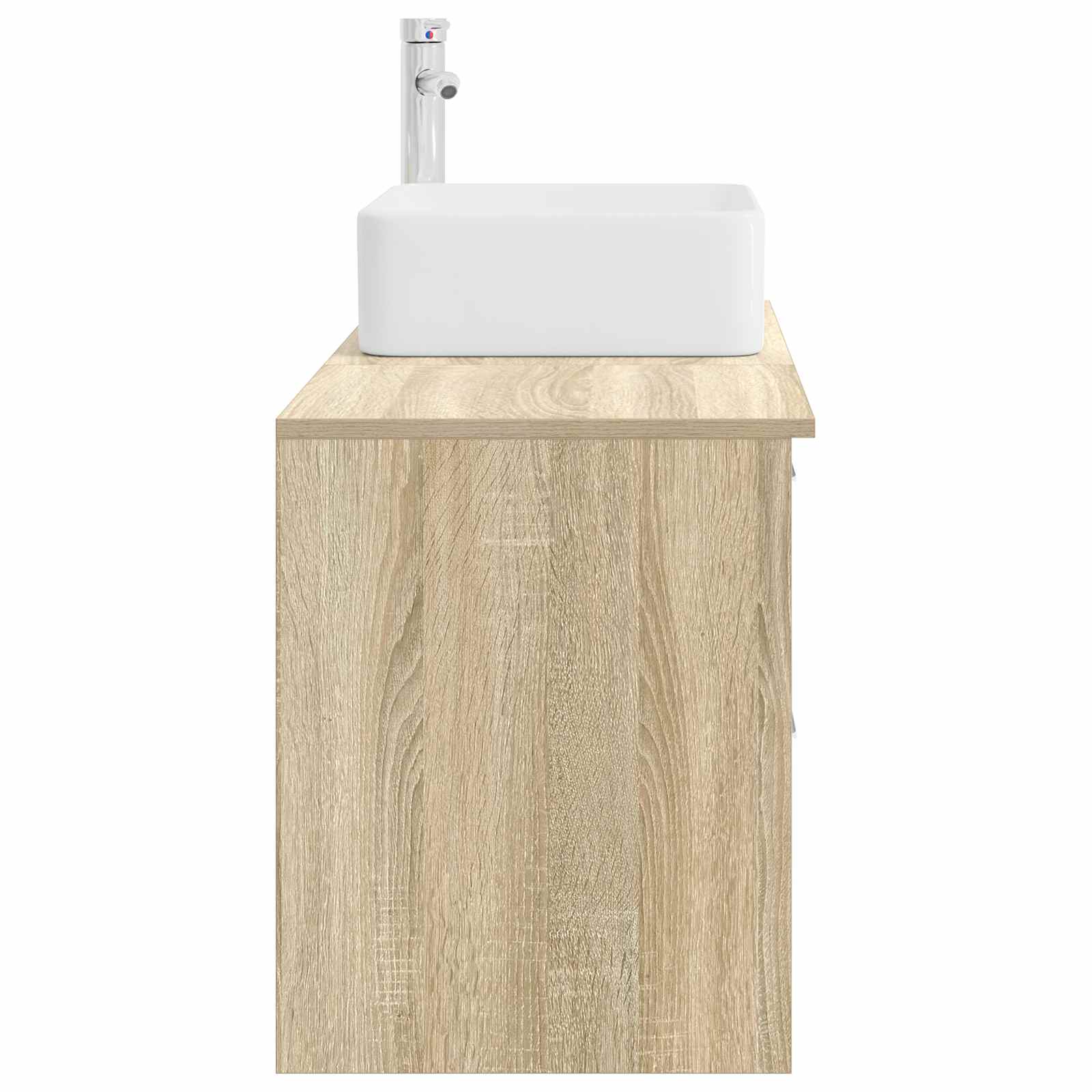 Badezimmermöbel-Set 2 pcs Sonoma-Eiche Holzwerkstoff