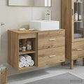 Badezimmermöbel-Set 2 pcs Artisan-Eiche Holzwerkstoff