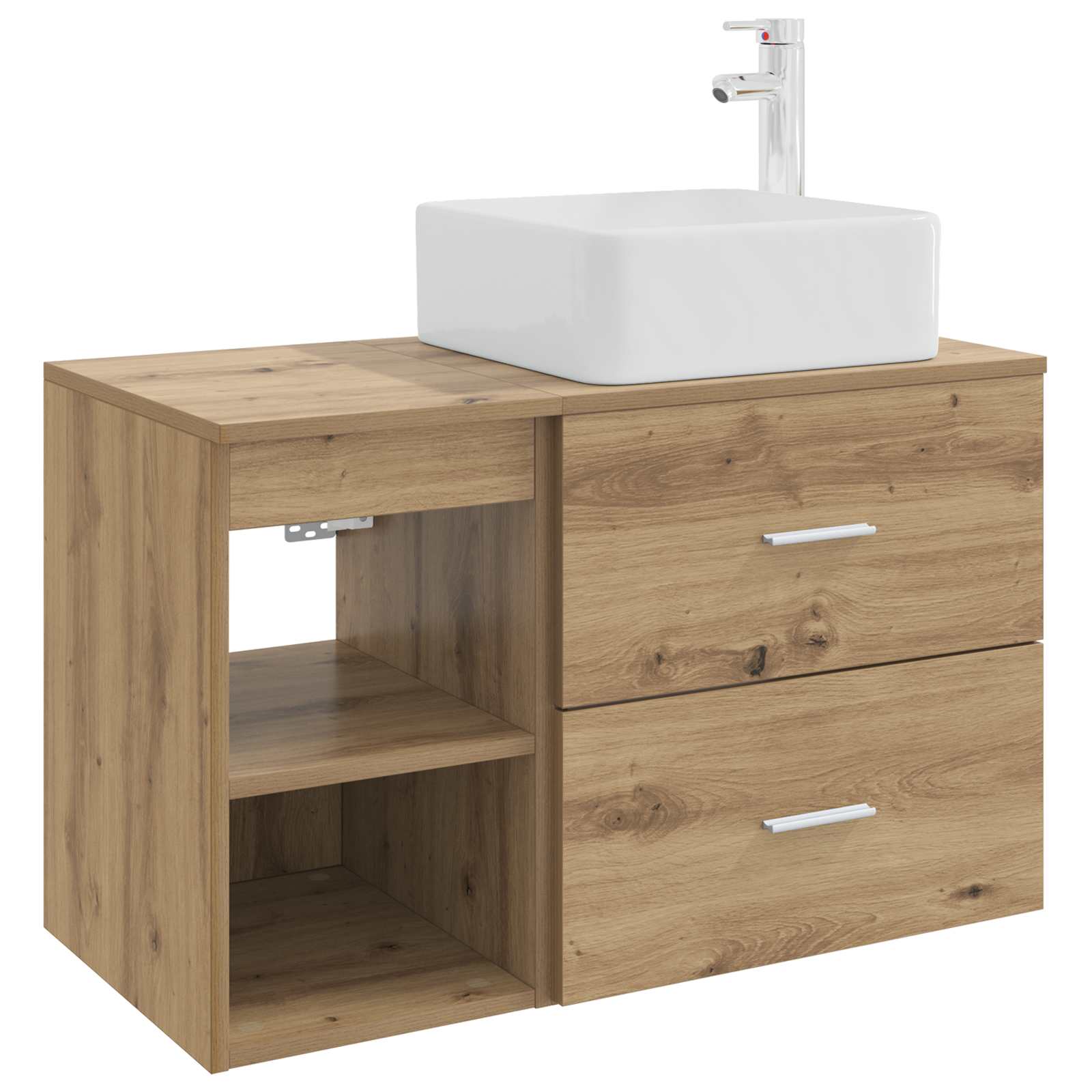 Badezimmermöbel-Set 2 pcs Artisan-Eiche Holzwerkstoff