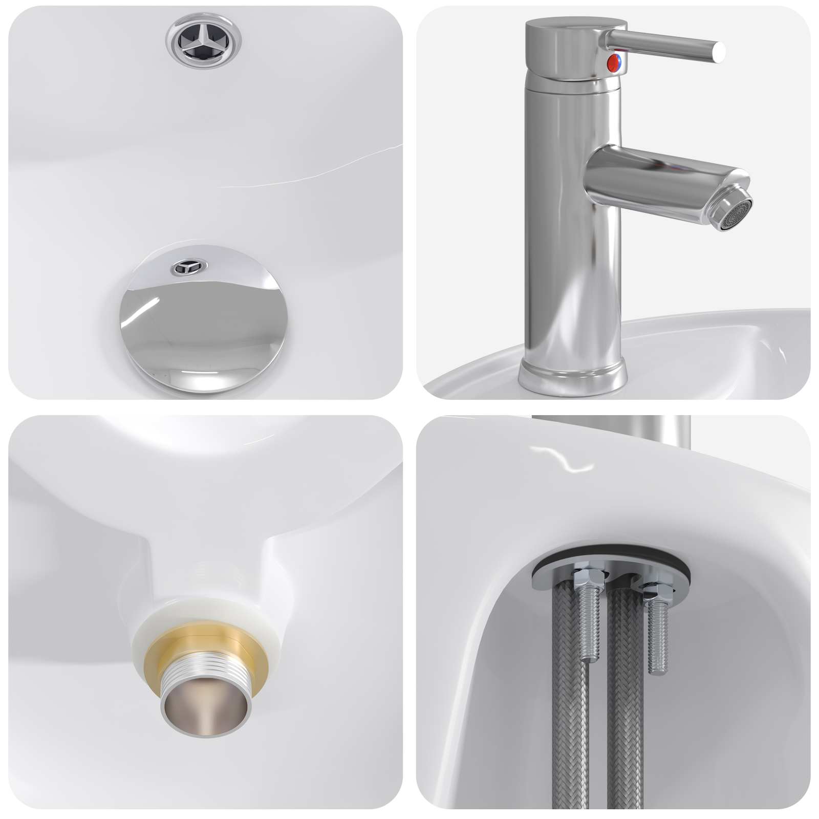 Badezimmermöbel-Set 2 pcs Altholz Holzwerkstoff