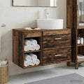 Badezimmermöbel-Set 2 pcs Altholz Holzwerkstoff