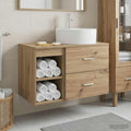 Badezimmermöbel-Set 2 pcs Artisan-Eiche Holzwerkstoff
