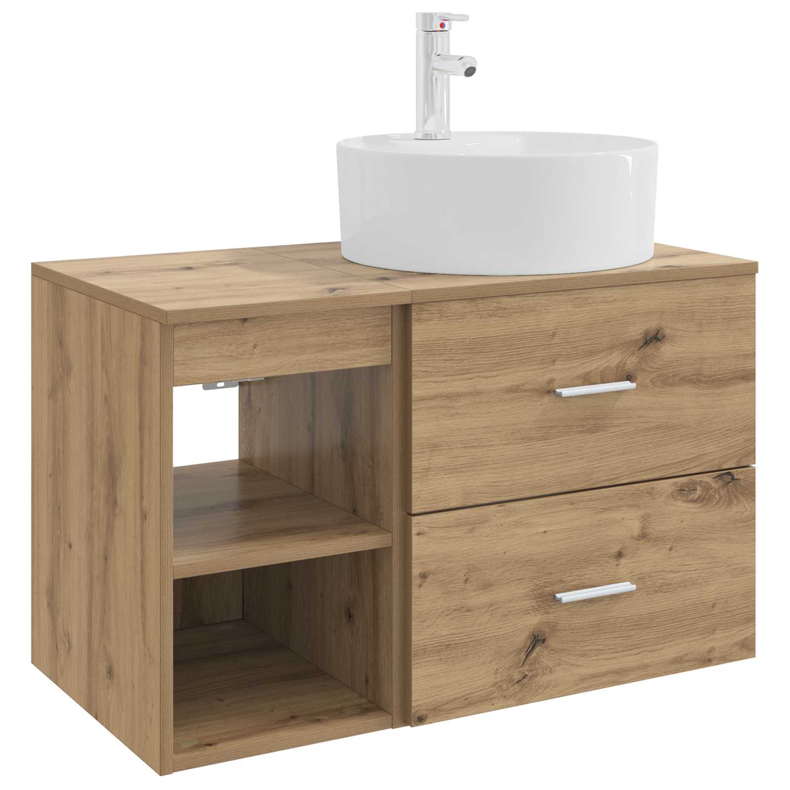 Badezimmermöbel-Set 2 pcs Artisan-Eiche Holzwerkstoff