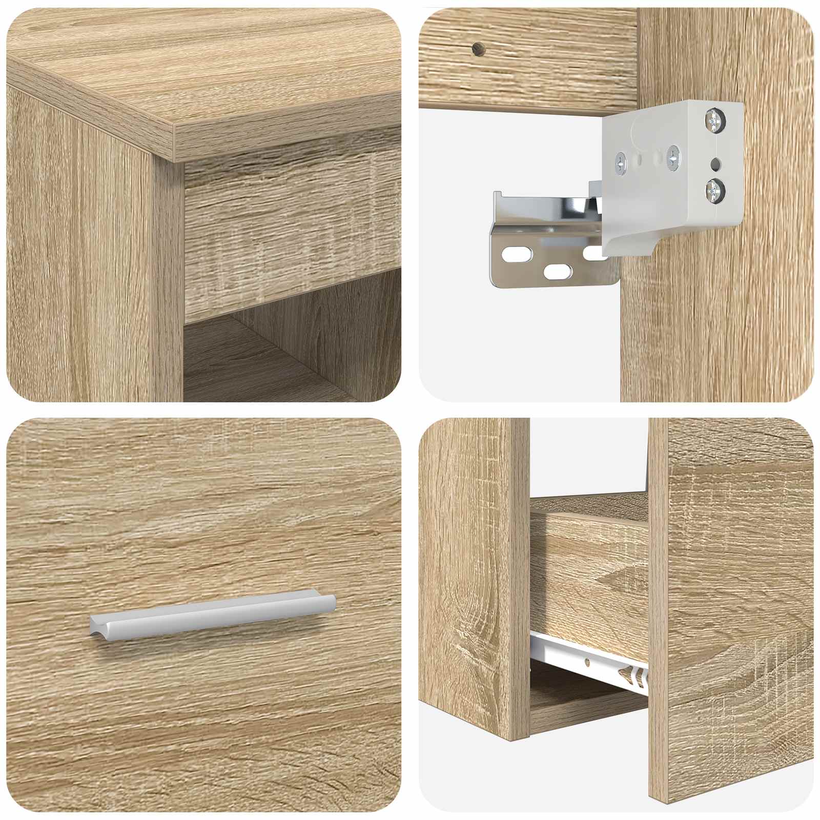 Badezimmermöbel-Set 2 pcs Sonoma-Eiche Holzwerkstoff