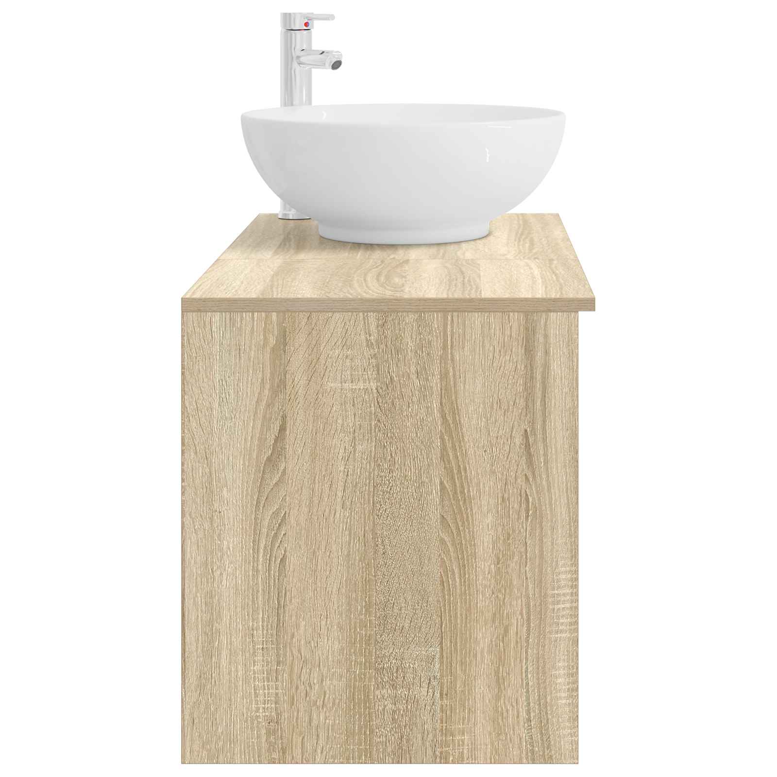 Badezimmermöbel-Set 2 pcs Sonoma-Eiche Holzwerkstoff
