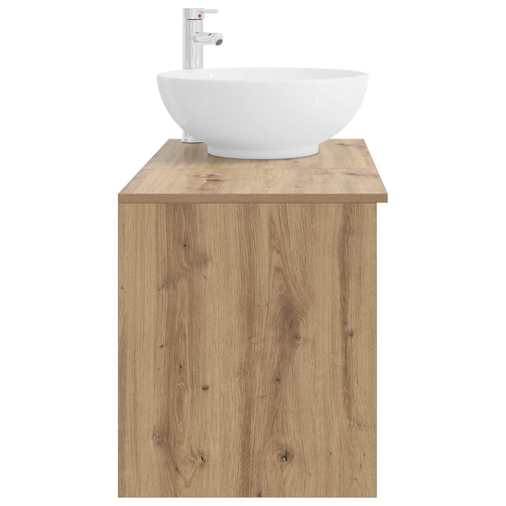 Badezimmermöbel-Set 2 pcs Artisan-Eiche Holzwerkstoff