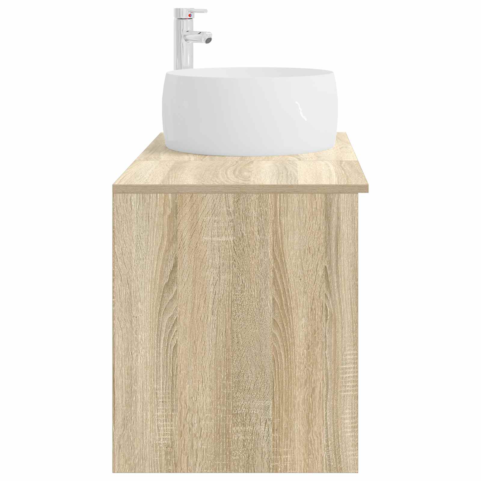 Badezimmermöbel-Set 2 pcs Sonoma-Eiche Holzwerkstoff