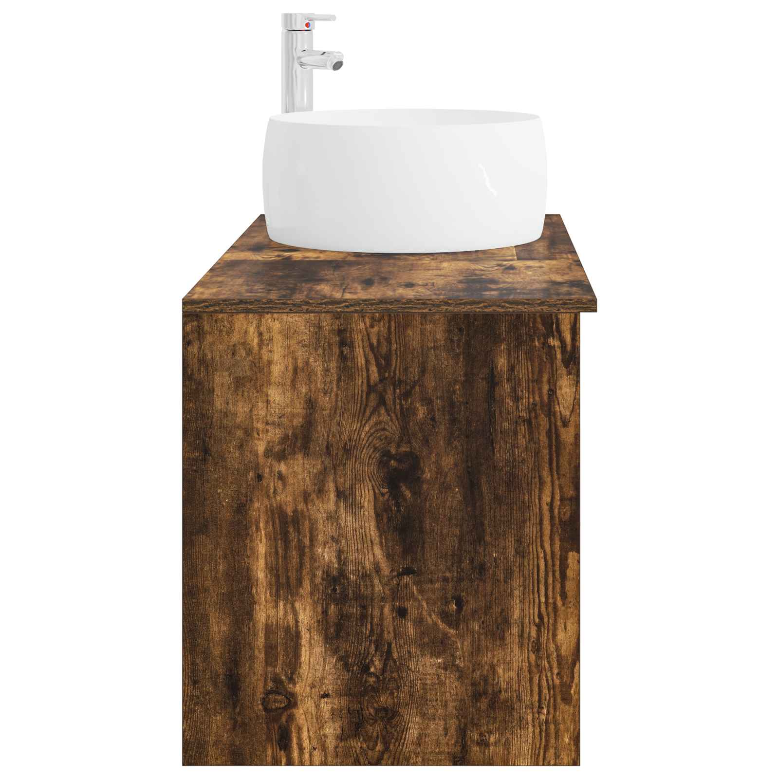 Badezimmermöbel-Set 2 pcs Geräucherte Eiche Holzwerkstoff