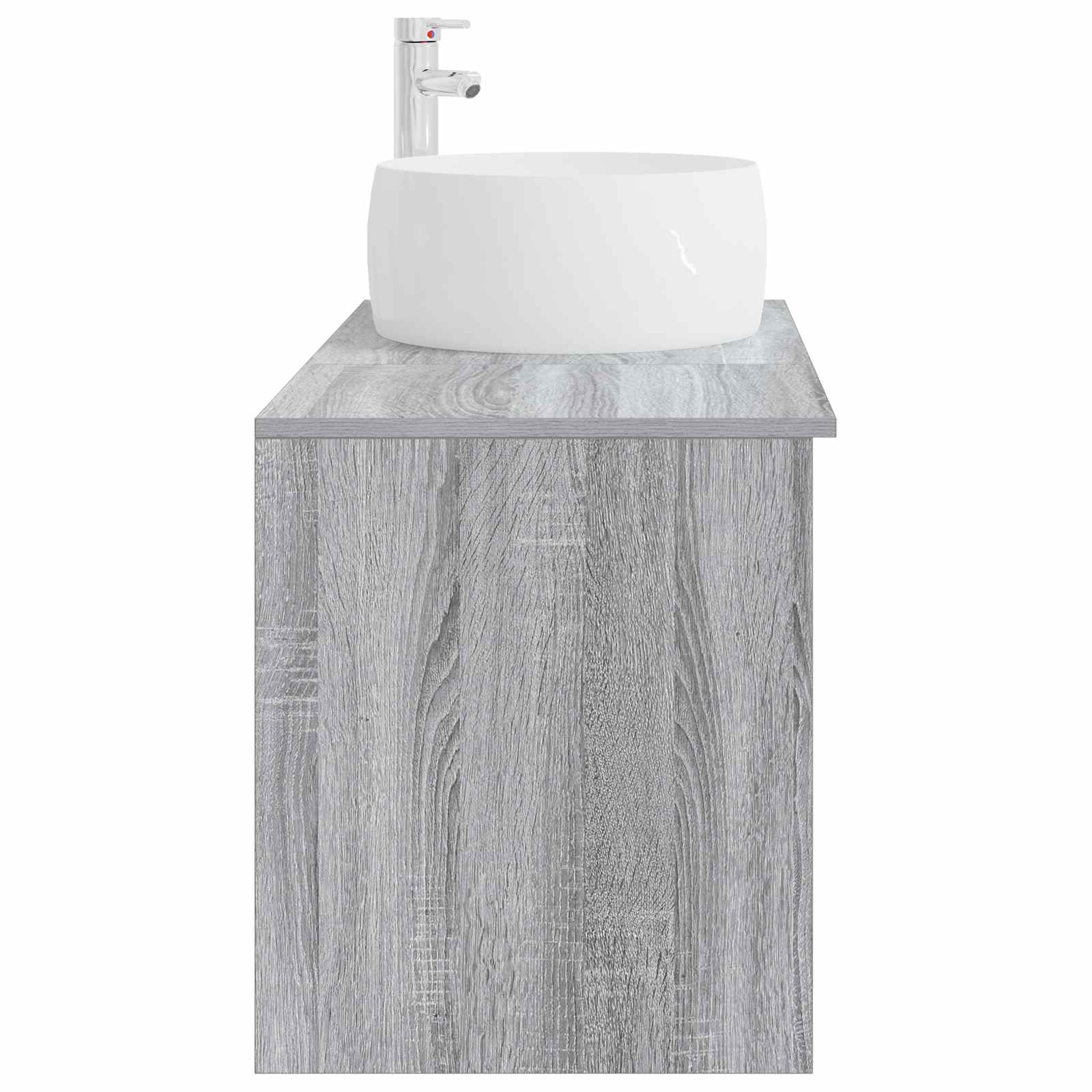 Badezimmermöbel-Set 2 pcs Grau Sonoma Holzwerkstoff