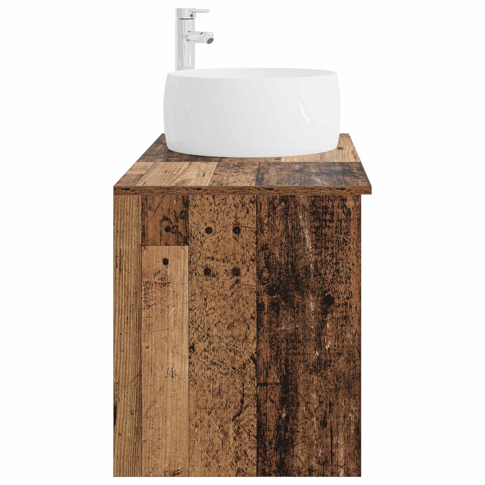 Badezimmermöbel-Set 2 pcs Altholz Holzwerkstoff